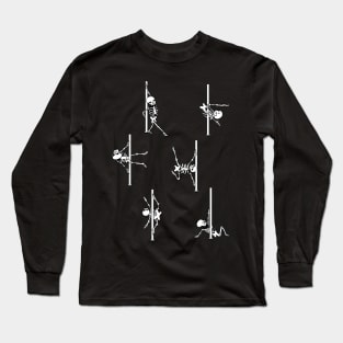 Skeleton Pole Dancing Club Long Sleeve T-Shirt